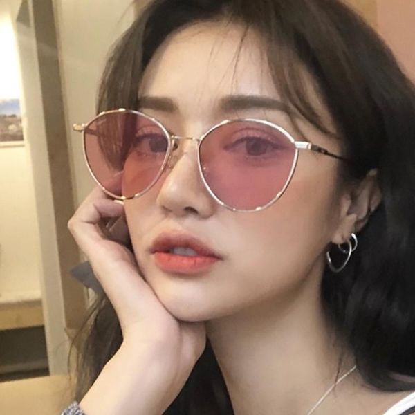 

stylish new 2020 clear ocean lens sunglasses women men luxury design shopping travel sun glasses metal feminino, White;black