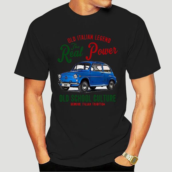 

vintage italian car fiat 600 - new t-shirt-0110d