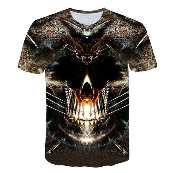 

abstract punk rock o collar printed 3d print shirts hippie comics hippie men clothing