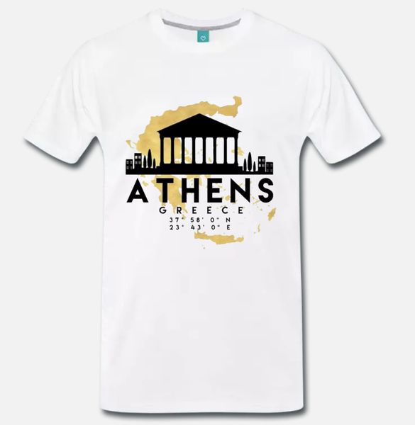 

t-shirt souvenir mappa atene athens grecia greece 1 - s-m-l-xl-2xl-3xl