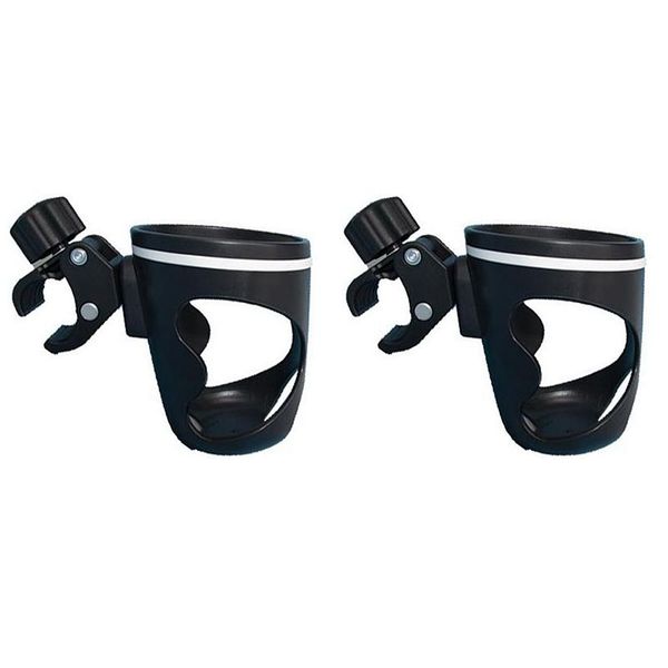

2 pcs stroller beverage racks, 360-degree rotating bicycle, universal cup holder for wheelchairs and strollers