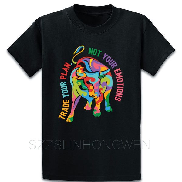 

bull market stocks cryptocurrency trade t shirt novelty comical crew neck personalized short sleeve spring kawaii fit shirt