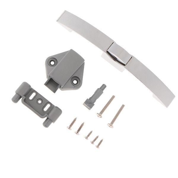 

160mm holespacing arc button pull catch lock rv furniture cupboard door
