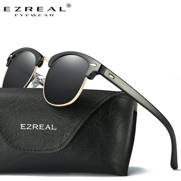 

ezreal black eyewear brand shades sunglasses men women for sun 5161 driving man oculos polarized with box glasses classic hnlrv