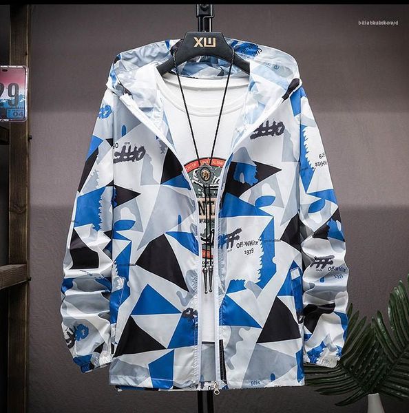 

fashion mens outerwear new sun protection suit btreathable comfortable multicolor patchwork camouflage mens clothing thin casual, Black;brown