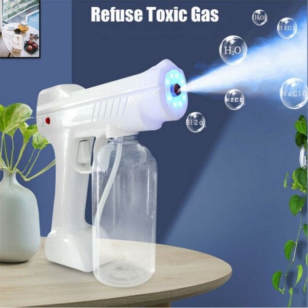 

cordless nano steam blue light spray disinfection sprayer gun household rechargeable battery wireless automization