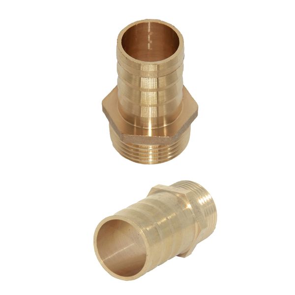 

2pcs латунь колючая шланг труба топливопровод пагода fitting coupler соединитель