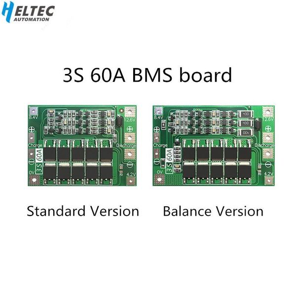 

accessories balance 3s 60a bms board/ li-ion 12.6v 18650 bms pcm protection board for li-ion /18650 charger