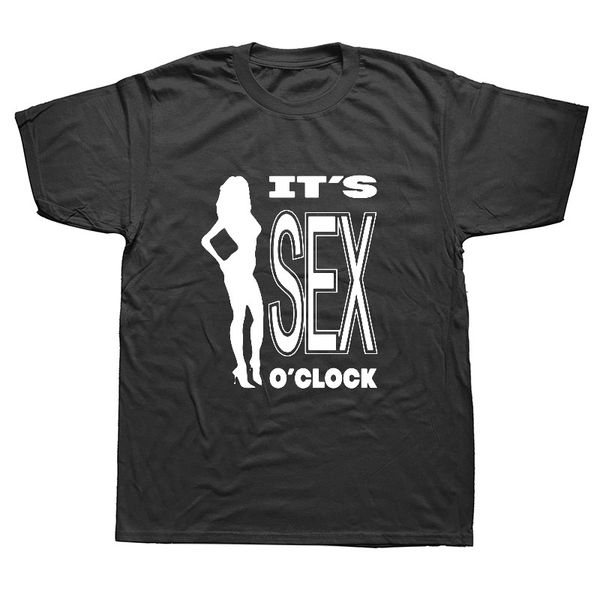 

funny summer it's o'clock new t-shirt mens short sleeves hip hop printed t shirts plus size tees streetwear