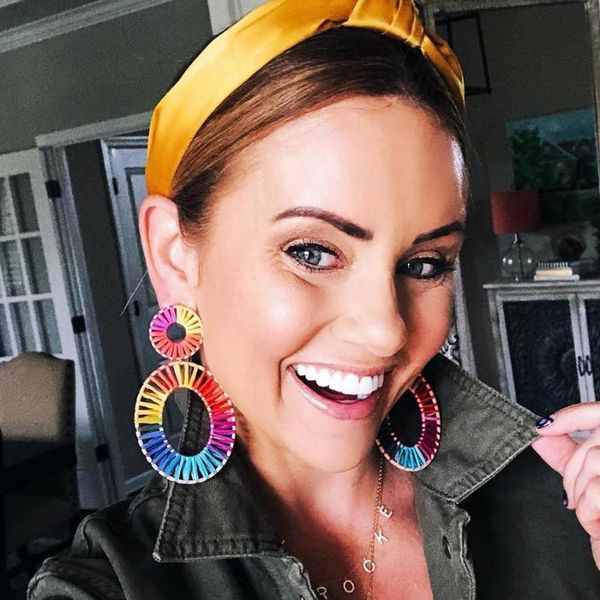 

fashion jewelry bijoux rainbow colorful raffia earring for women ethnic handmade oval pendant statement earrings party gifts, Silver