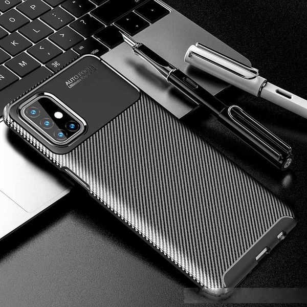 

luxury carbon fibren silicone phone case cover for samsung for iphone11 battery case shockproof screen protector case