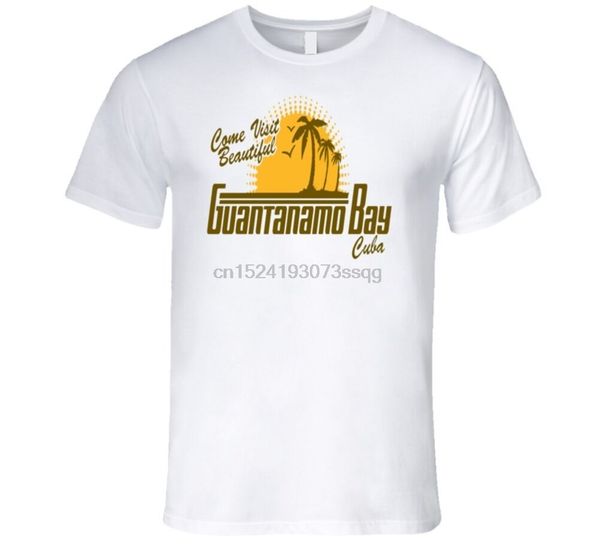 

come visit beautiful guantanamo bay funny political t shirt
