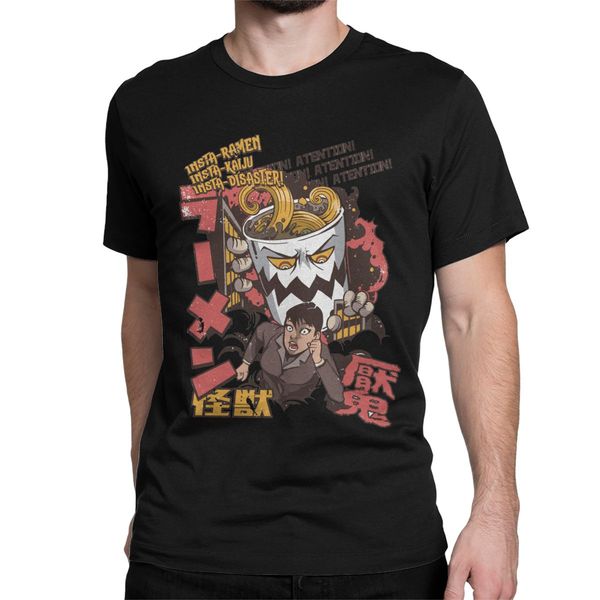 

japanese ramen anime men t shirts monster awesome gift funny tees short sleeve round collar t-shirt pure cotton original clothes