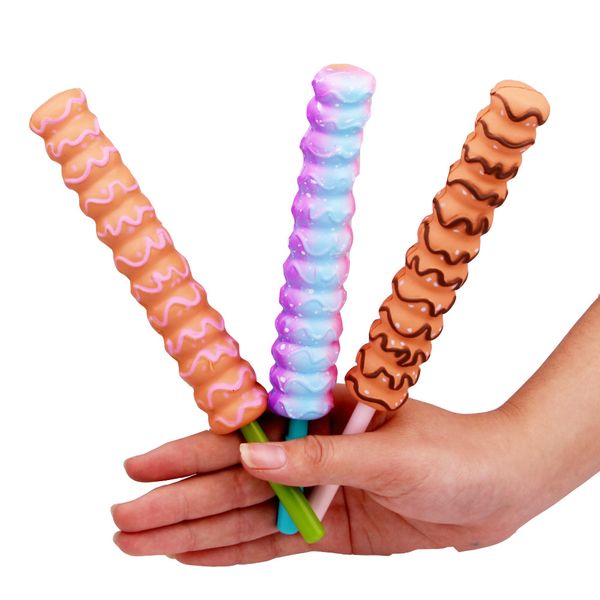 

new pu creative fragrance squishy pen set personality cartoon pen cute gift for children decompression creative stationery toys 88