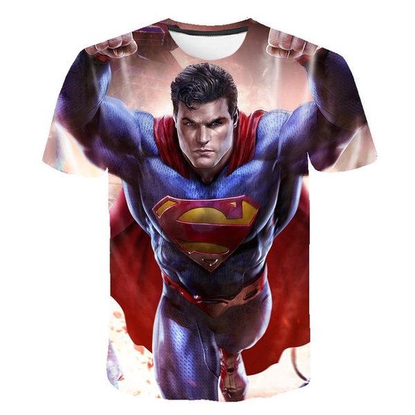 

american anime brave superman cosplay o collar 3d print shirts humor hentai aesthetic men clothing