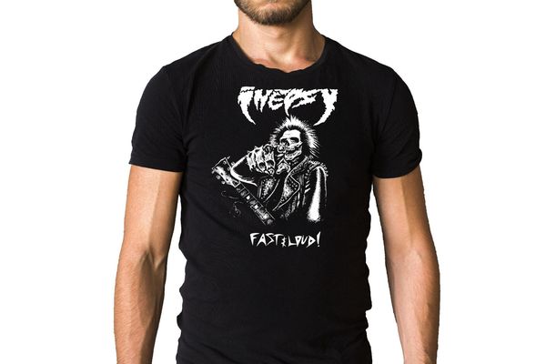

inepsy madness and overkill 2010 fast and loud song inspired black t-shirt tee 100% cotton humor men crewneck t shirts