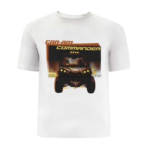 

can am t-shirt can am commander - white