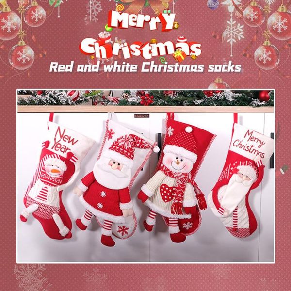 

christmas decorations stockings santa candy bag sock cute love antler flying angel pendant tree decoration navidad