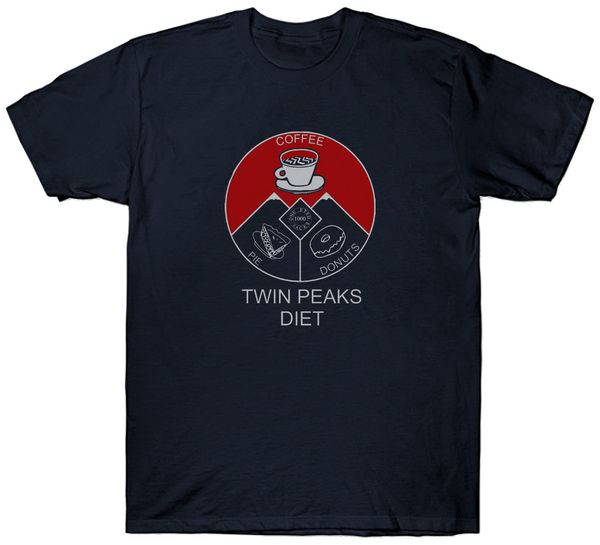 

twin peaks diet t shirt tv show series t shirt men short sleeve men t-shirt 100 % cotton tee plus size