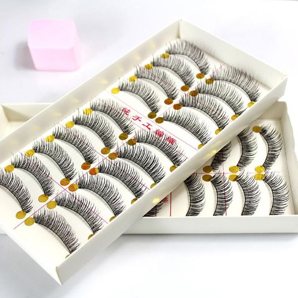 

false eyelashes 10 pairs fashion long natural look make-up essential tool