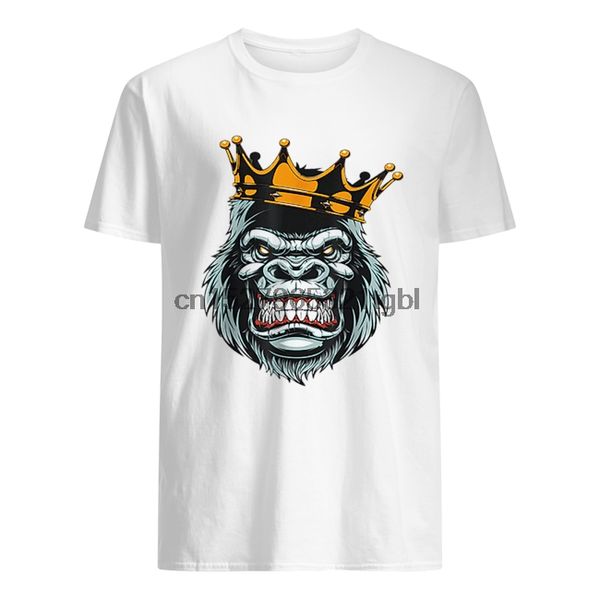 

funny gorilla king ferocious gorilla on with crown halloween shirt