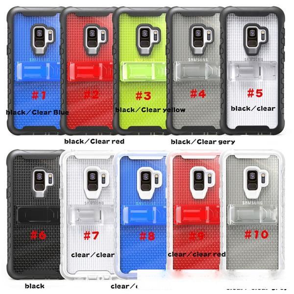 

armor clear phone case for iphone 6 7 8 common phone case apple 6 7 8 plus xs xr xs max samsung s9 s9 plus note9 tpu pc with stand cover