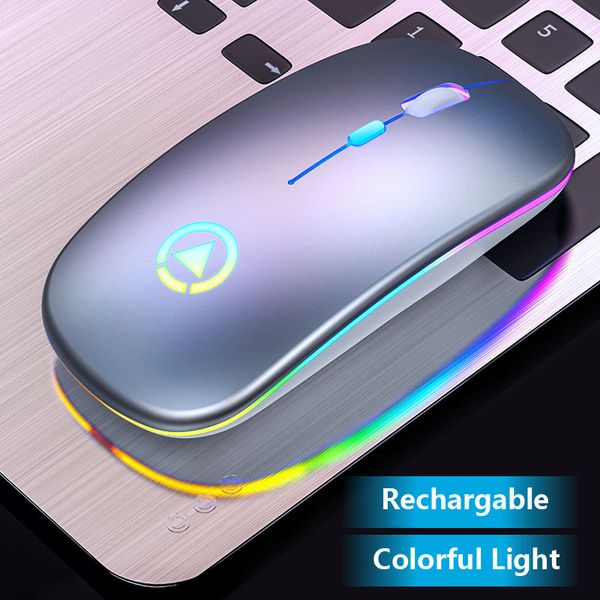

rechargeable mouse wireless silent led backlight mice usb optical ergonomic gaming mouse pc computer mause for desklappc