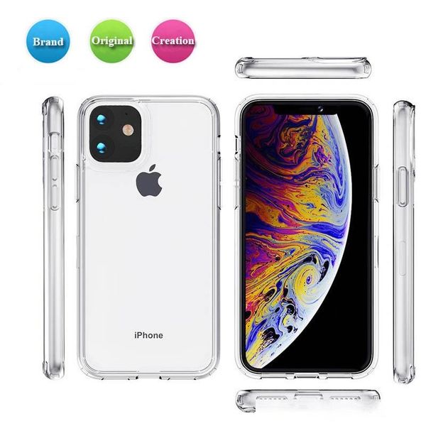 

official style clear phone case for iphone 11 hd transparent shockproof cover for iphone 11 pro pro max 2019 soft cover case