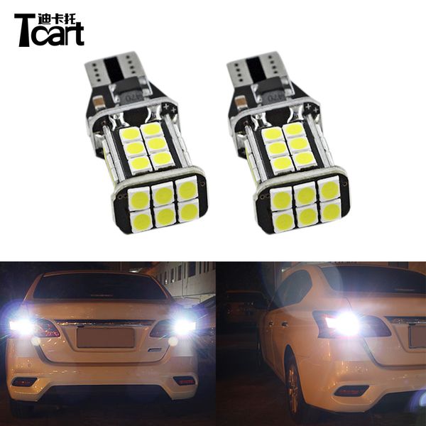 

tcart canbus car t15 led reversing bulbs reverse lamps white back up lights for sentra b17 2012- 2020 2020