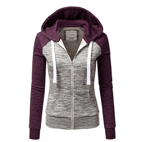 

fashion three-color stitching sweaterhoodie sweaterslim fit sweater fashion three-color stitching coat sweaterhoodie sweaterslim fit sweater, Black