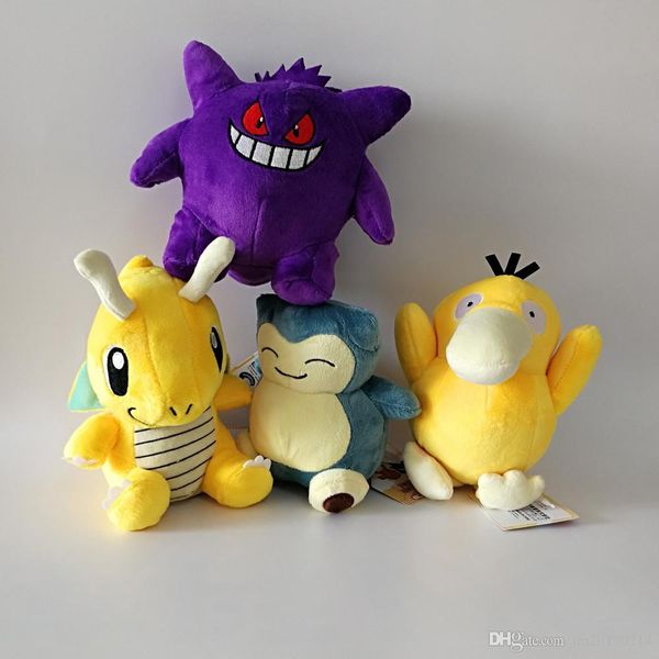 

wholesale new toy snorlax gengar dragonite psyduck soft doll plush toy for kids christmas halloween gifts 15-18cm