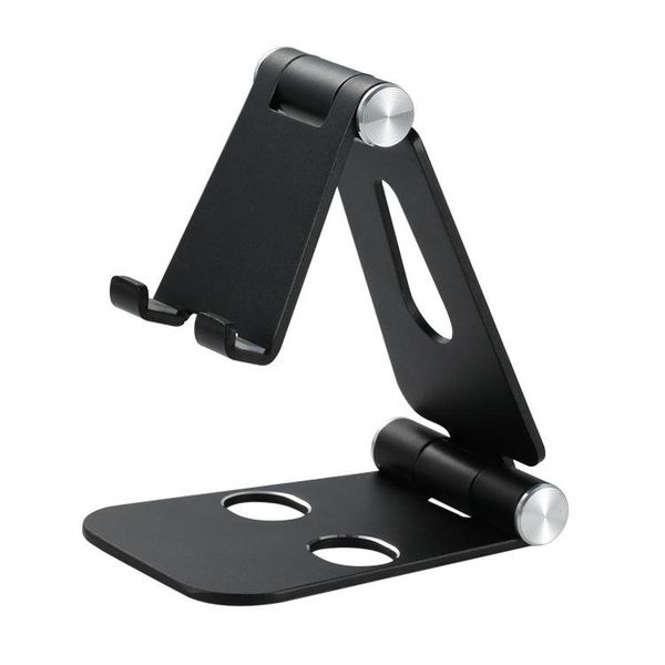 

270 degree angle adjustment mini z6 aluminum alloy double folding bracket for smart phone with the tablet ing