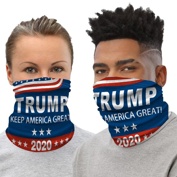 

US STOCK DHL, Cycling Masks Scarf Unisex Bandana Motorcycle Scarves Headscarf Neck Face Mask Outdoor Trump Keep America Great 2020 FY9156