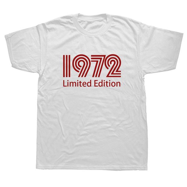 

1972 limited edition funny 48th birthday graphic t-shirt mens summer style fashion short sleeves oversized streetwear t shirts