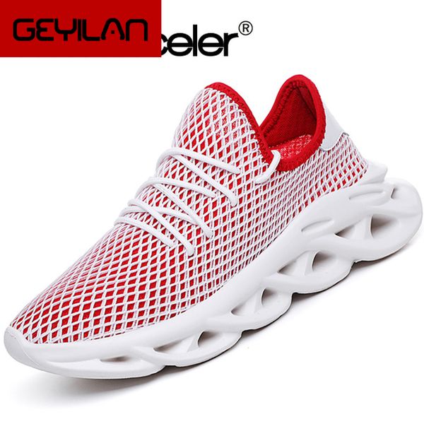 

fashion hollow sole men's sneakers breathable mesh hard-wearing light men casual shoes non-slip summer sweat-absorbent shoe, Black