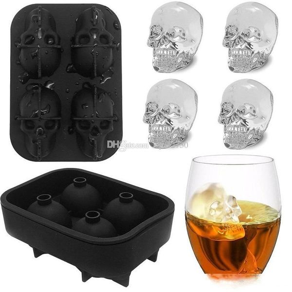 

skeleton ice bar whisky creative silica gel ice sheet mold environmental protection reusable skeleton ice block mold bar party a261