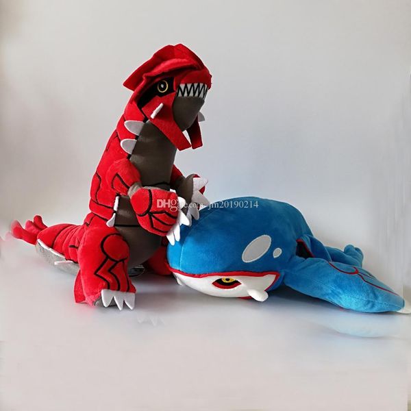 

new toy 30cm groudon and 35cm kyogre soft doll plush mew toy for kids christmas halloween gifts wholesale