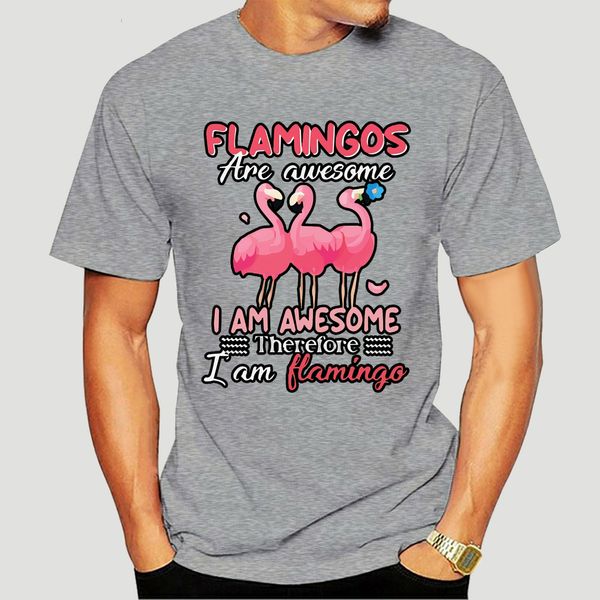 

flamingos are awesome i am awesome therefore i am a flamingo t-shirt-5059d