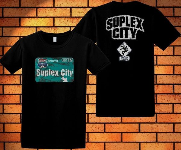 

new brock lesnar suplex city t-shirt mens