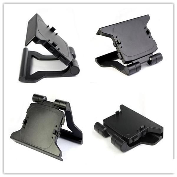 

new arrive tv clip clamp mount stand holder for microsoft xbox 360 kinect sensor mini adjustable support for movement sensors