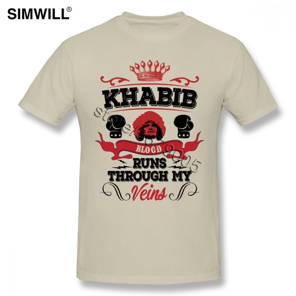 

khabib nurmagomedov t shirt retro design 100% cotton tees shirts for men short sleeves round neck t-shirt