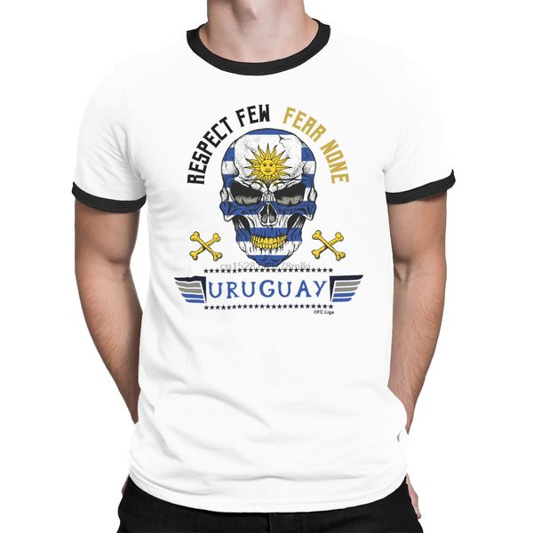 

mens tees summer new style men tees uruguay mens respect few fear  t-shirt footballer t shirt