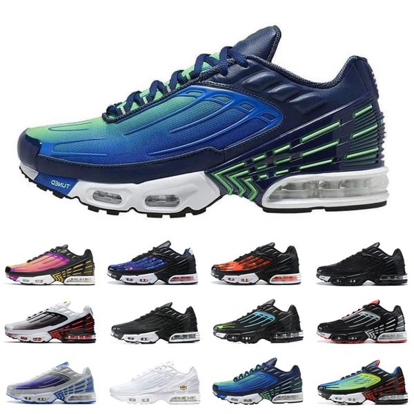 

tn plus se iii 3 tuned triple white black mens running shoes oreo hyper blue green women trainers sneakers