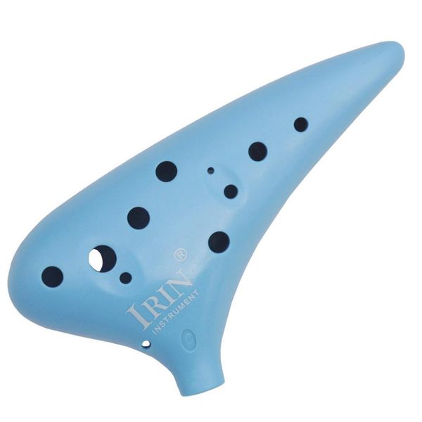 

1 set crafted blue 12 hole c key ocarina with storage bags strap gift decoration for friends kids beginner