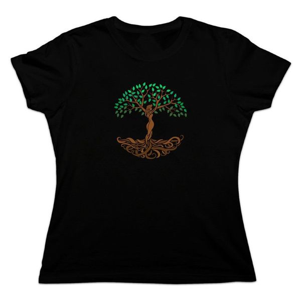 

дерево жизни матери-природы женщин новизны футболка harajuku хип-хоп tee shirt