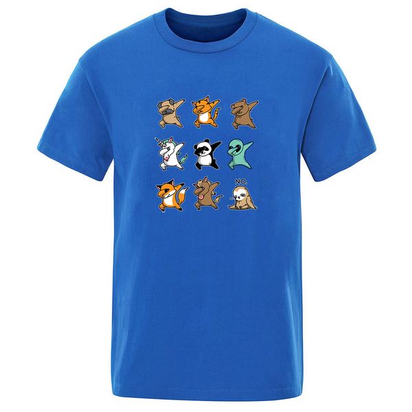 

new 2020 summer harajuku solid color t-shirts man cartoon animal hip hop cool print mens crew neck fashion cool short sleeve