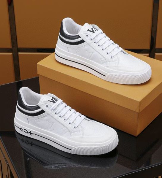 

print designers shoes black white ace embroidered mens genuine leather designers sneakers luxury designers brand casual shoes