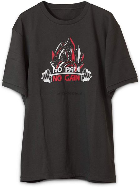 

нет боли нет gain anime gym мотивация тенниска мужчины женщины new unisex смешной tops футболочку