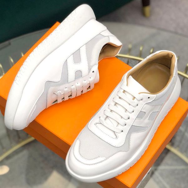 

2020 new fashion men's comfortable lace-up casual flat shoes male designer prom dress platform platform platform shoes clumsy sneakers, Black