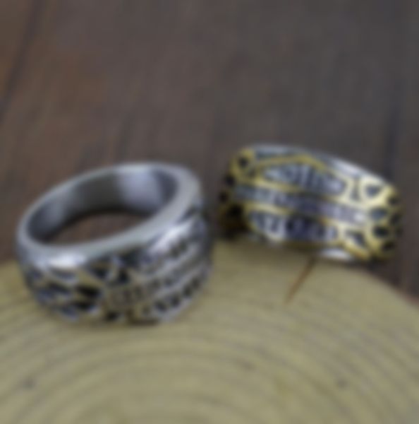 

316l из нержавеющей стали из нержавеющей стали punk creative creational line ring men retro harley мотоцикл рок-группа ювелирные изделия кол, Silver